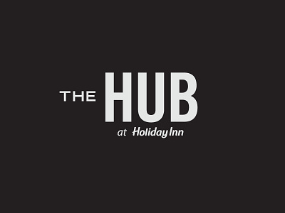 The Hub at Holiday Inn Logo bar brand identity branding coffee identity logo design menu packaging restaurant