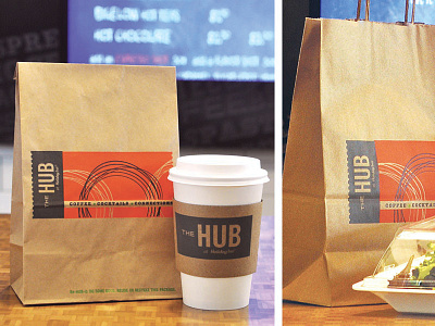 The Hub at Holiday Inn Café Packaging bar brand identity coffee identity logo design menu packaging restaurant branding