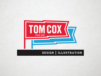 Tom Cox Logo brand identity design illustration logo