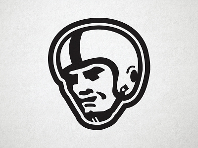 Thick Linebacker brand identity icon illustration