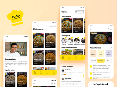 Recipe Application android android app branding design developer development ios ios app mobileappdevelopment mobileapps ui ux