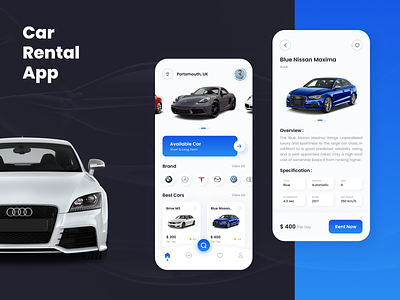 Car Rental Application android app androiddevelopment design excitement fun ios app iosdevelopment rentcar rides ui ux