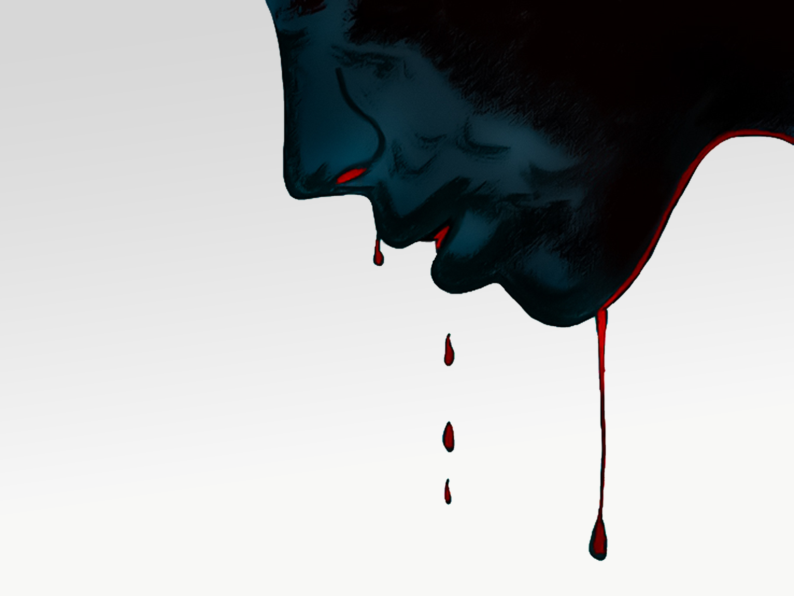 Surrealistic digital artwrok "Emotional pain" by Ilina Spasova on Dribbble