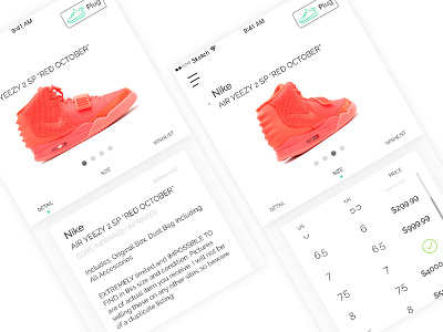 Plug - Online Sneaker Marketplace concept design productdesign sneakers spec ui uidesign ux uxdesign
