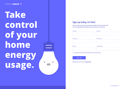 Daily UI 1: Sign Up Page challenge dailyui desktop signup ui