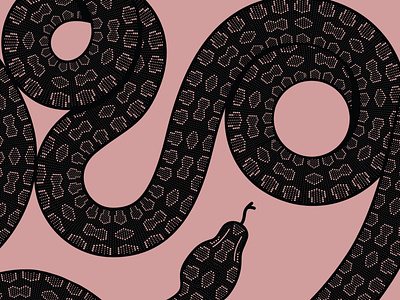 Snake illustration illustrator pattern snake texure