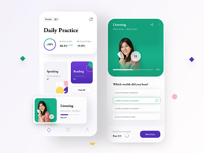 Language learning mobile app