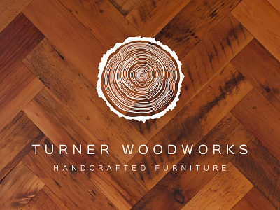 Furniture Logo brand furniture handcrafted logo mark texture turn woodwork work