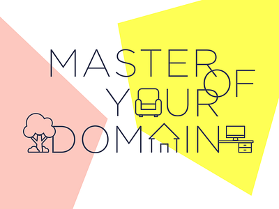 Master of Your Domain - Illustration domain email illustration promo text typeface