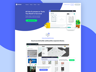 Homepage Concept blue desktop ecommerce homepage imagery purple site website