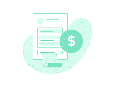 Collecting Payment Illustration - Step 3 colorful ecommerce green illustration imagery payment progress steps texture website white