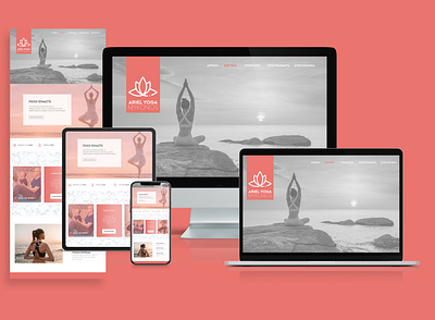 Ariel Yoga Mykonos Web Design design graphic design graphicdesign illustration illustrator logo minimal mykonos photoshop typography web web design webdesign webdevelopment yoga