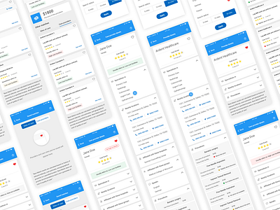 Best Match - Doctor search app cards doctors filters forms healthcare healthcare app heart information architecture interaction labels product design tabs usability testing ux