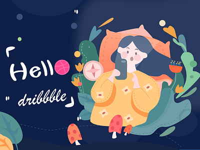 Hello app design dribbble hello illustration logo ui ux