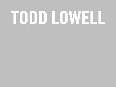 Todd Lowell brand branding grey identity logo logotype luxury minimal minimalism