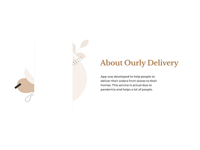 Ourly deliery animation app branding colorful delivery delivery app icon illustration list view logo typography ui ux