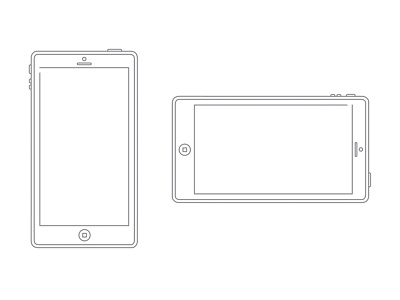 Mobile Device device digital interactive iphone lineart mobile phone platform screen tech