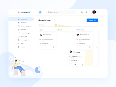 Dashboard for the B2B HR product