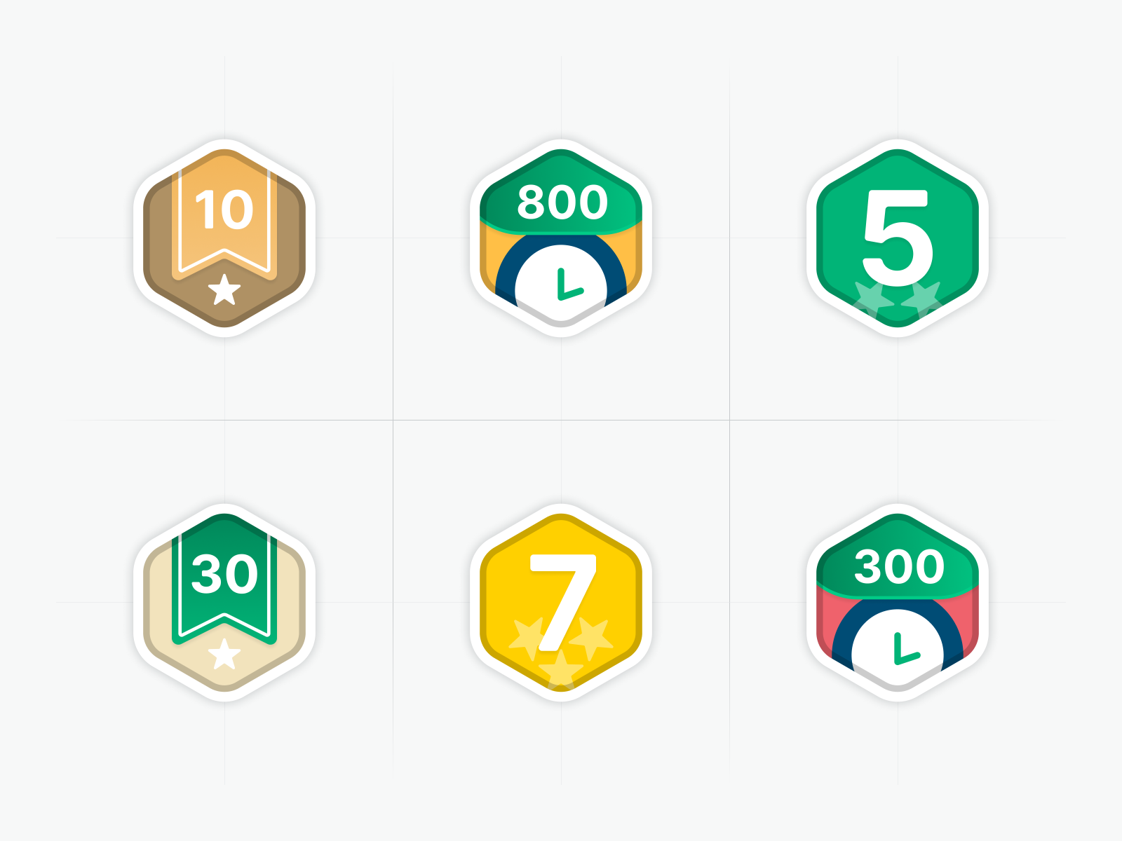 Gamification Badges by Bartosz Piekarz for Gorrion Software House on