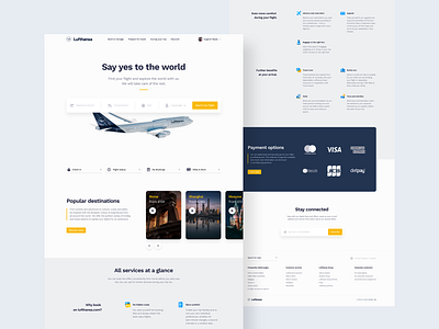 Lufthansa Landing Page Redesign Concept