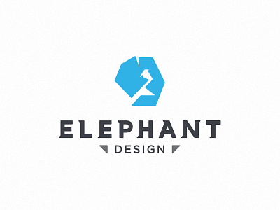 Elephant Design brand elephant logo mark