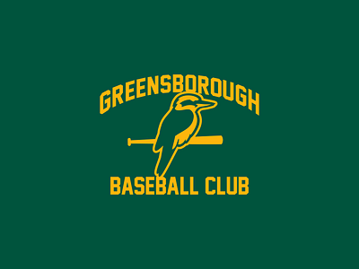 Greensborough Baseball Club Logo australia baseball bat bird branding burras club kookaburra logo sport