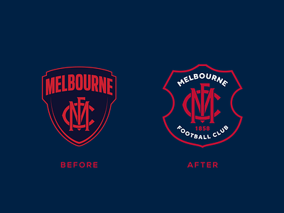 Melbourne FC Concept australia australian branding club crest demons design football logo mfc monogram shield sport