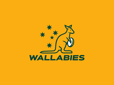 Wallabies Rugby Concept