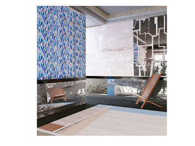 Composition with rug №3 3d art 3dmax architecture architecture visualization art carpet corona coronarender design feather house illustration interior interiordesign photoshop product designer rug