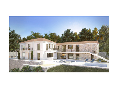 Residence in Italy 3dmax architecture architecture visualization coronarender design house llustration