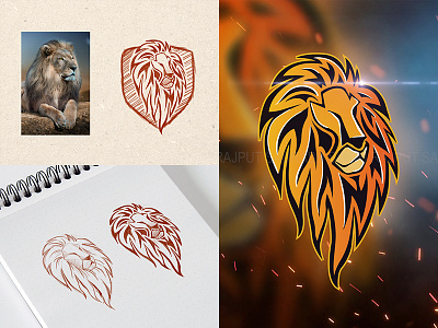 Lion Logo branding design digital art icon illustration lion logo lion mascot logo lion vector logo logo design logo illustration logodesign mascot logo saurabh singh rajput shreyansh saurabh sketch sketchbook ui vector