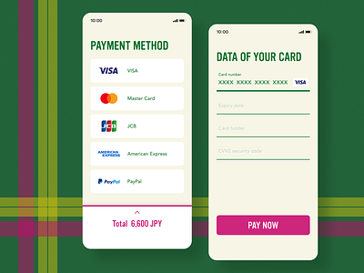 Credit Card Checkout - Daily UI #002 app dailyui ui web