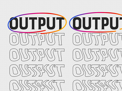 typography - "OUTPUT"