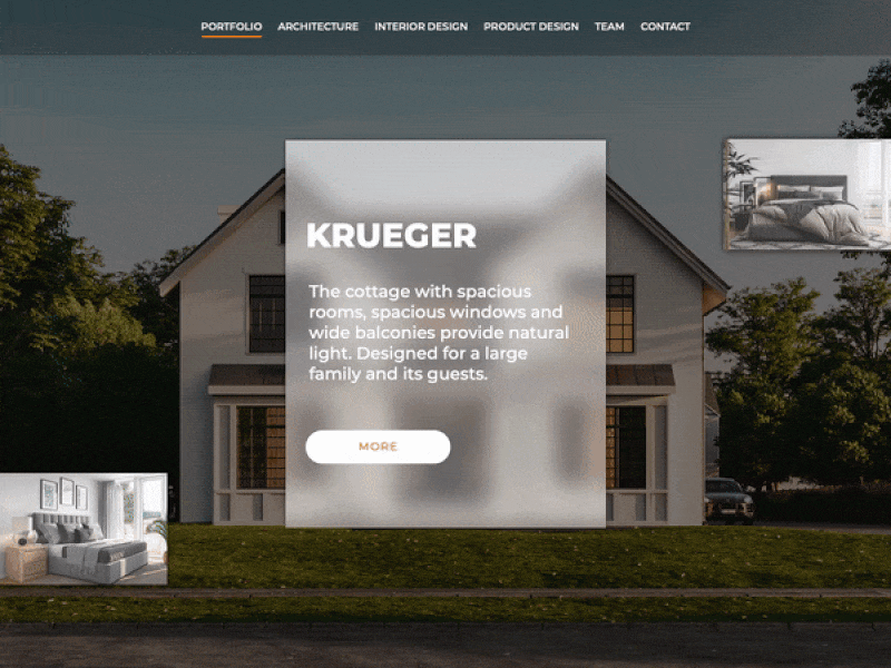 Portfolio for architecture website animation architechture architecture website branding branding design design illustration interior ui ux web website