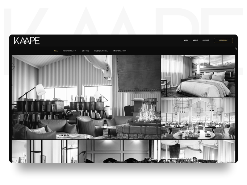 STUDIO KAAPE. Part 2 animation architecture architecture website design interior logo ui ux web website