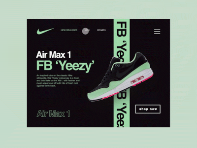 Nike air 1 jezzy adobexd animation app design exercise app nike nike air sneakers ui ux web