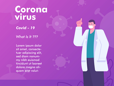 Corona virus theme illustration for social media post antivirus apps banner coronavirus doctor flat illustration illustration landingpage medicine mobile prevention symptom uiux virus work from home