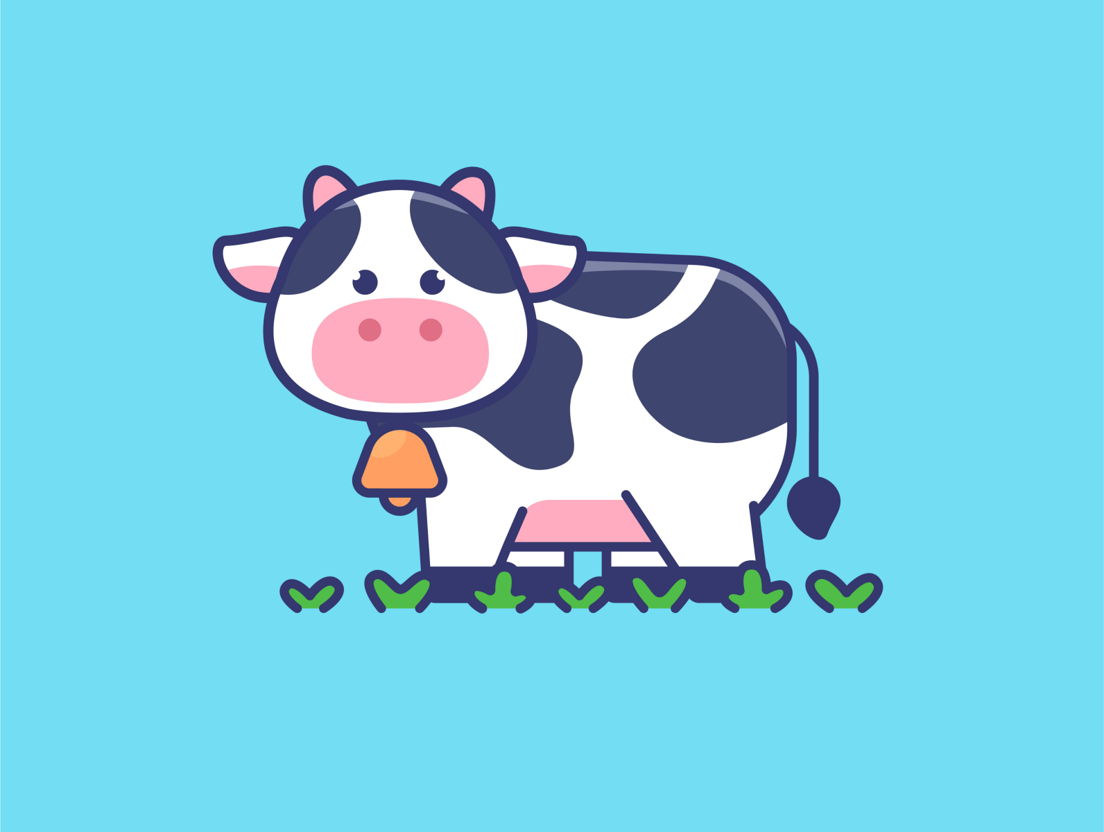 cute cow cartoon images