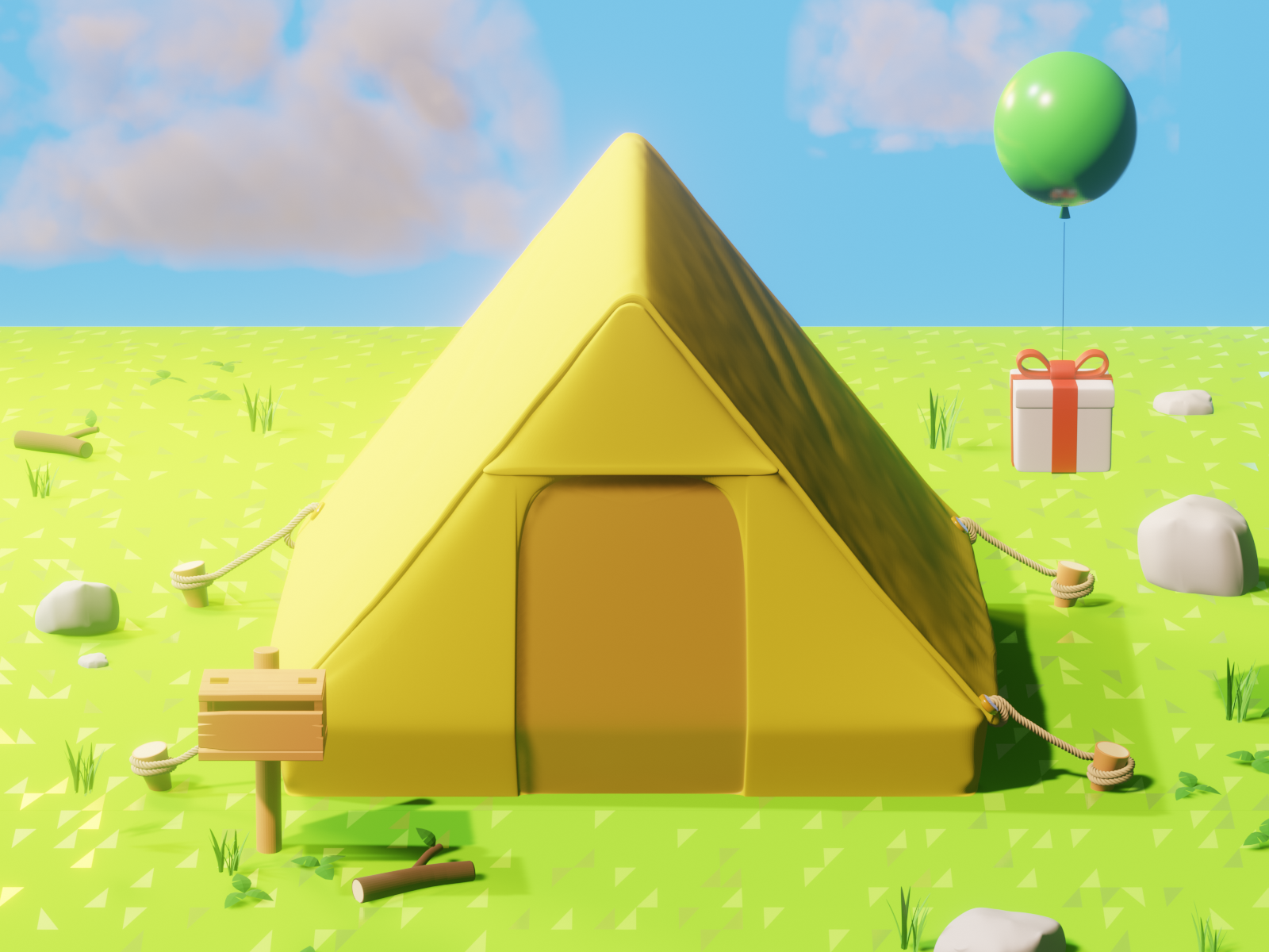 Animal Crossing Tent by Brian Moon 🌙 on Dribbble