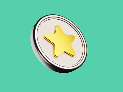 Star 3D icon 3d art blender branding icon icons illustration isometric lighting lights low poly lowpoly render