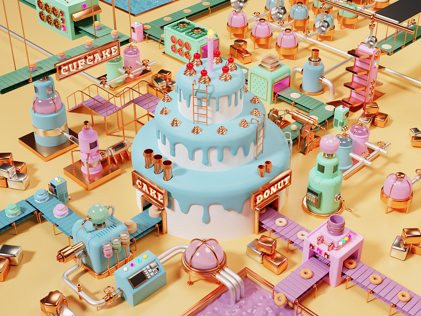 Cake Factory by Brian Moon 🌙 on Dribbble