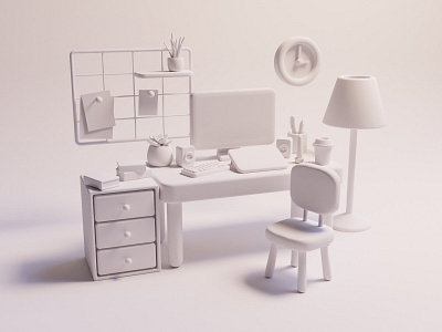 3D Work Desk - WIP