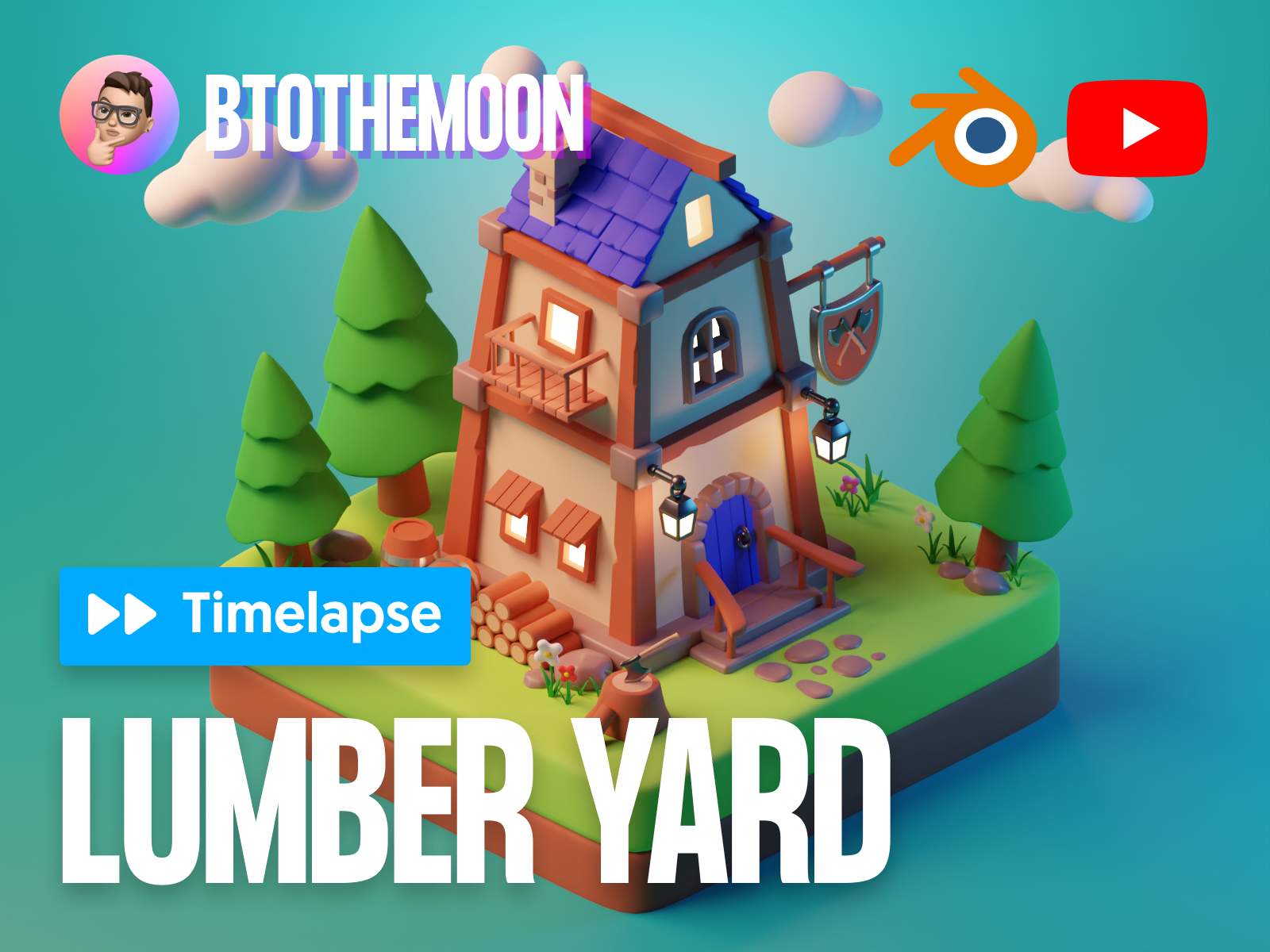 3D Lumber Yard Timelapse Video by Brian Moon 🌙 on Dribbble