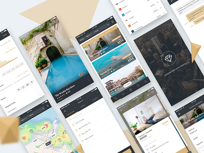 Travel App Screens