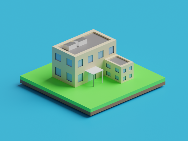 isometric 3d model