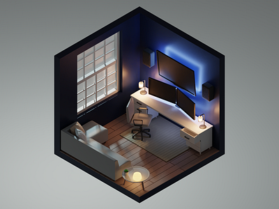 Isometric Home Office
