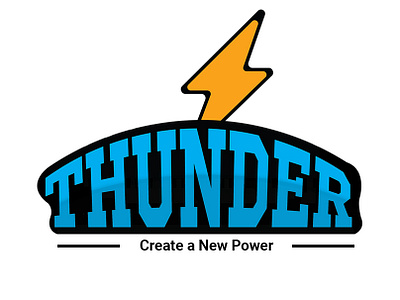 Thunder branding design icon identity illustration logo type typography vector web banner website