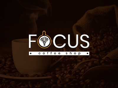 Focus coffee shop app art branding design flat icon illustration illustrator logo type typography ui ux vector web banner