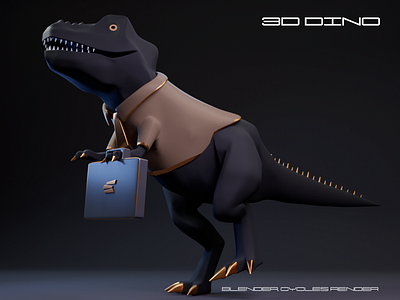 Dino 3d 3dartwork blender blender3dart ill illustration lowpoly lowpolyart