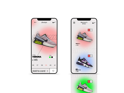 Nike app app design application artwork design typography ui ux web web design website